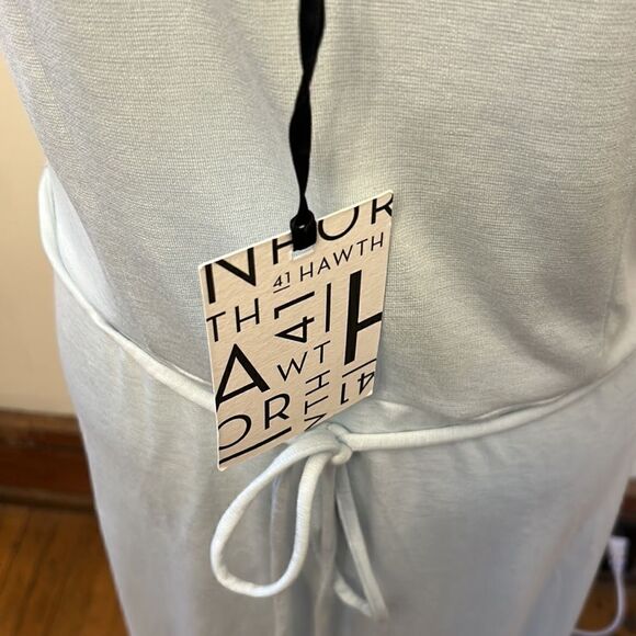 41 Hawthorn robin egg blue sleeveless tie back casual dress Size L New - Picture 8 of 10